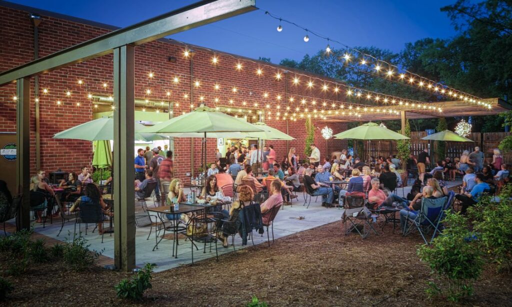 Bond Brothers Patio in Downtown Cary NC